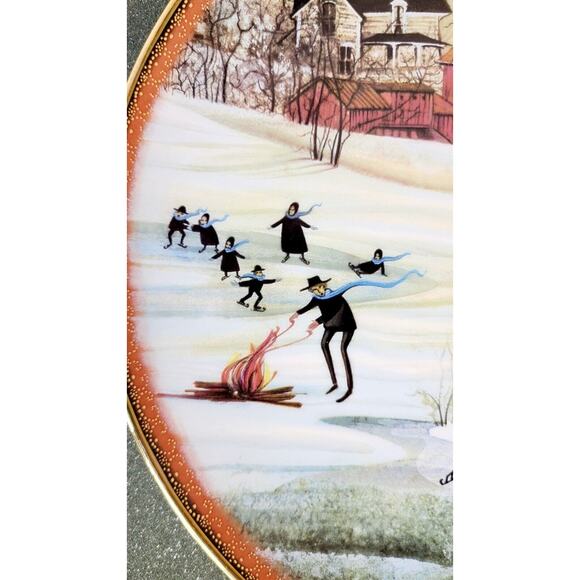 P. Buckley Moss "Prairie Winter" Collectors Plate Limited Edition 2565/5000 COA - Picture 4 of 10